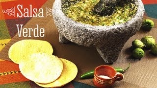 Salsa Verde Mexicana  Receta de Salsa Verde original [upl. by Annahsat]