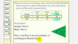 Fair Division The Lone Divider Method [upl. by Alimat]