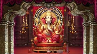 New led wall background graphics video Loop 3d Ganesh for projection mapping [upl. by Logan]