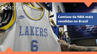 Camisas da NBA mais vendidas no Brasil [upl. by Leirud]