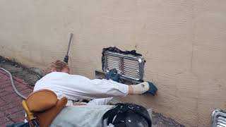 Replacing foundation vents in stucco walls [upl. by Vyse829]