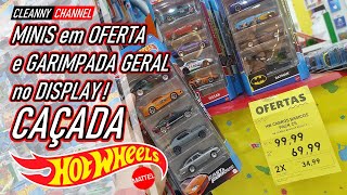 CAÇADA HOT WHEELS MBX MINIS em OFERTA e DISPLAY LOTADO PTBR Cleanny channel 1547 [upl. by Rramel]