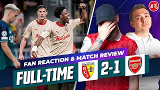 Arsenal Suffer Their First Defeat Of The Season  RC Lens 21 Arsenal  FANZONE  FullTime Live [upl. by Bouzoun]