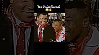 Mohammad Ali and Mike Tyson moment when they were together 🔥boxing miketyson shadowboxing shorts [upl. by Leckie]