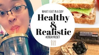 WHAT I EAT IN A DAY  28 DAY RESET  Healthy amp Easy  misschriscash [upl. by Aicilif]