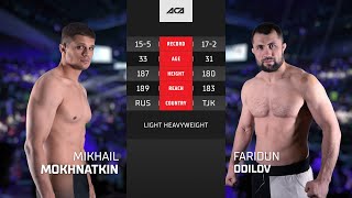 Михаил Мохнаткин vs Фаридун Одилов  Mikhail Mokhnatkin vs Faridun Odilov  ACA 168 [upl. by Ode]