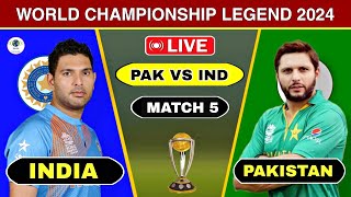 🔴 Today Pakistan Legend vs India Legend World Championship 2024  Ind vs Pak Score Comentary [upl. by Albert]