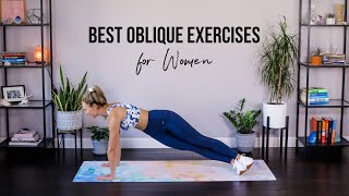 The BEST Oblique Exercises for Women  Love Handle Workout [upl. by Notlem]