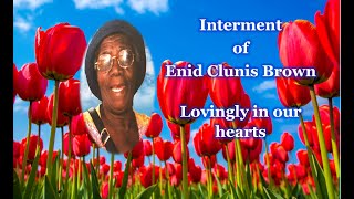 Enid Clunis Brown Interment [upl. by Alvord154]