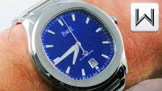 Piaget Polo S BLUE DIAL Budget Patek Philippe Nautilus Rival G0A41002 Luxury Watch Review [upl. by Xel]