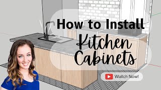 How to Install Kitchen Cabinets [upl. by Acquah]