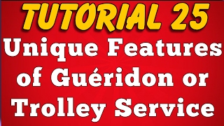 Features of Gueridon Service Tutorial 25 [upl. by Akehsat]