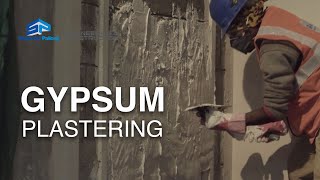 Gypsum Plastering  SP Hand Skills Training Video Hindi [upl. by Arratahs]