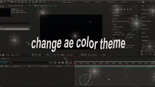 change after effects color theme  after effects tutorial [upl. by Amsa]