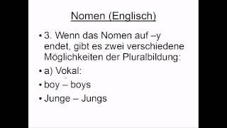 Nomen Englisch Grammatik [upl. by Armillia]