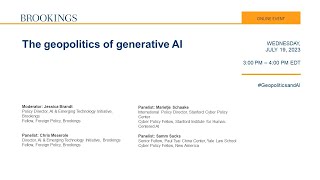 The geopolitics of generative AI [upl. by Marozas]