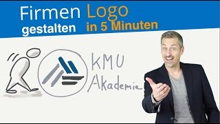 Firmenlogo gestalten in 5 Minuten  Wie geht das kostenlos  Anleitung Deutsch 2020 [upl. by Norha]