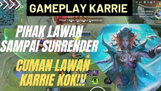 BEGINILAH JIKA ANGELA COMBO DENGAN KARRIE MARKSMAN BEST FIGHT HERO KARRIE  MOBILE LEGEND 2024 [upl. by Oberheim]