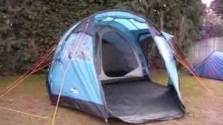 Vango Tigris 400 4 Person Family Tunnel Tent [upl. by Nojram]