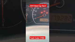 Sx4 steerng hard code C1155 BinayAutotech automobilerepair automobile marutisuzuki [upl. by Ecinej]