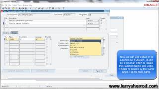 SYS Forms Personalization Adding a Menu to Open Another Form Oracle Applications Training [upl. by Ailyn]