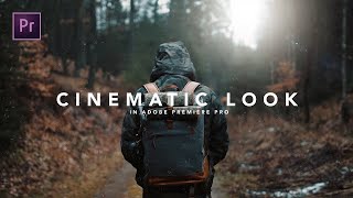 How to get the CINEMATIC LOOK in Premiere Pro Tutorial [upl. by Niwle]