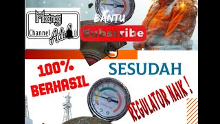 JANGAN BELI DULUTutorial menaikan regulator tabung gas yang mau habis 💯 its WORKMangAdul04 [upl. by Denyse]