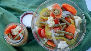 Delicioso Escabeche de vegetales [upl. by Hsur]