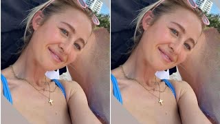 Braless Nelly Korda Turns Head In Swimsuit [upl. by Swaine]