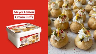 Meyer Lemon Cream Puffs Recipe [upl. by Limann]