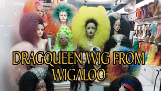 FLEXING DRAGQUEEN WIG FROM WIGALOO wigaloo [upl. by Tennes]