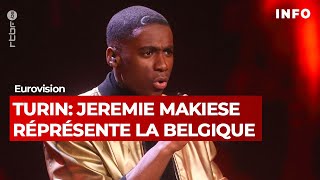 Eurovision  Jeremie Makiese le candidat belge s’envole pour Turin [upl. by Ardin]