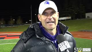 Head Coach Zach Pollari interview after Centennial wins the CWOSSA football title [upl. by Dong910]