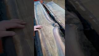 Slabbing up some Black Walnut 👍🏼 woodworking work custom entrepreneur smallbusiness foryou [upl. by Hgeilyak]