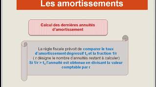 Les amortissements  lamortissement dégressif [upl. by Kafka]