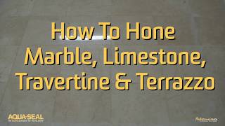 How To Hone Marble Limestone Travertine amp Terrazzo [upl. by Nottnerb]