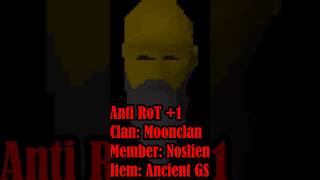 Moonclan Noslien Smited for 1 shorts AntiRoTSmited osrs pking rot AncientMace pvp [upl. by Illyes]