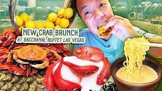 “Crab Brunch” at the LARGEST Buffet in Las Vegas NEW ITEMS at the Bacchanal Buffet [upl. by Ajnos982]