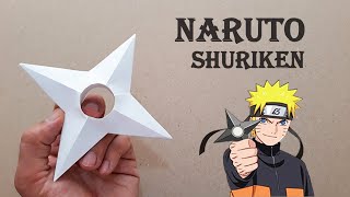 KAĞITTAN NARUTO SHURİKEN YAPIMI   How To Make a Paper Ninja Star [upl. by Yeltrab]