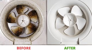 How to Clean Kitchen Exhaust Fan  How to remove Exhaust Fan Blades [upl. by Iroak]