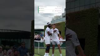 WHAT A REACTION 🔥 Wimbledon Shorts Tennis [upl. by Nnairet457]