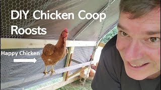 DIY Chicken Coop Roost Project [upl. by Adnaloj]