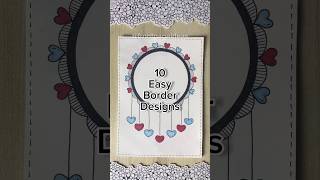 10 Easy front page design for school projects and idea note journals  Aesthetic Girl shorts howto [upl. by Davina]