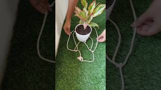 DIY MACETA COLGANTE en menos de 1 minuto [upl. by Zarla215]