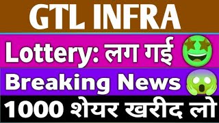 gtl infra share latest news gtl infra share [upl. by Enenej]