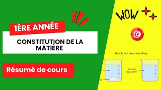 Constitution de la Matière  résumé de cours [upl. by Ailed390]