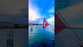 🇨🇭What a breathtaking view on Lake Geneva  City of Geneva  Switzerland🇨🇭youtubeshorts short [upl. by Misha185]