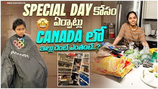 ఒక special డే కోసం ఇంత ఏర్పాటు🤩 Canada house 🏡rent  pantryamp fridge deep organization 🫣 [upl. by Hutchins111]