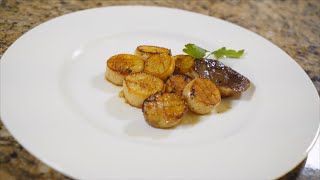 Gourmet Pan Seared Trumpet Mushroom quotscallopsquot With Lemon Garlic Butter Sauce Vegan Recipe [upl. by Pitt]