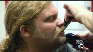 American Chopper Mikey Teutul Shaves [upl. by Lisbeth]